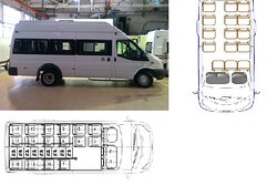 Предлагаем к поставке пассажирские автобусы Ford Transit 17+8 и 18+9 мест